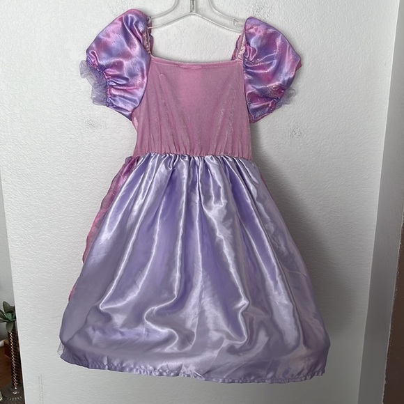 👑PRINCESS DRESS BY DREAM DAZZLERS PINK & PURPLE GIRLS SIZE 5/6 EXCELLENT COND. - Picture 6 of 7